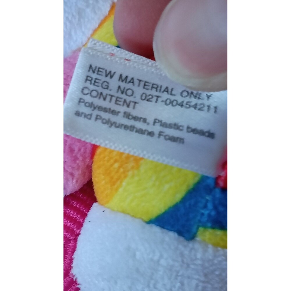 TY Hello Kitty Rainbow Cupcake Plush 2014 Sanrio Striped Dress 6" - Picture 7 of 10